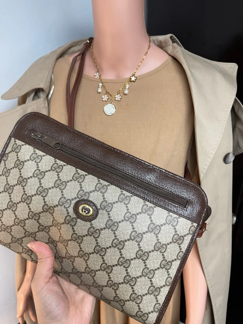 Authentic Gucci vintage Gucci GG canvas crossbody bag 97.01.037 - Picture 7 of 15